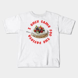 Funny Pavlova Dessert Kids T-Shirt